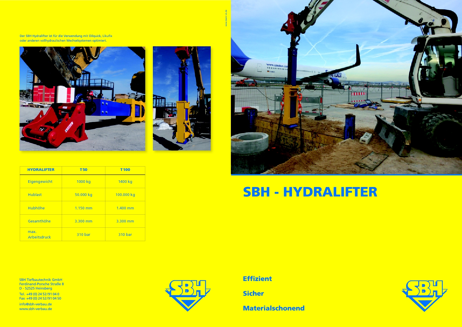 SBH Flyer Hydralifter 030413 A4 RZ DE